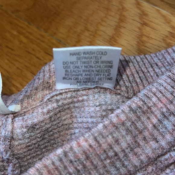 Free People Pink Thermal Set Size Small - Picture 7 of 7